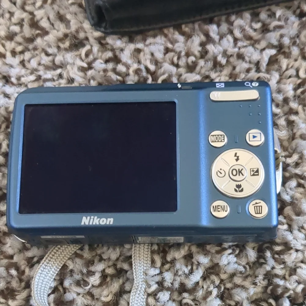 Nikon COOLPIX Compact Digital Camera in Blue with Wrist Strap